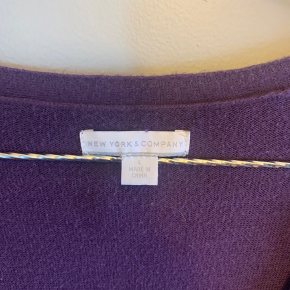 Dark purple cardigan, L - Picture 4 of 4